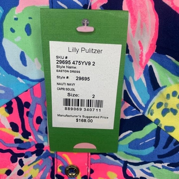 NWT Lilly Pulitzer Easton Dress- capri soleil - Picture 4 of 4
